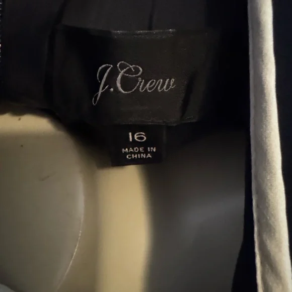 J. Crew Navy Midi Dress with White Bow Detail - Picture 6 of 10